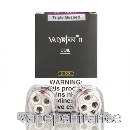 Uwell Valyrian Ii 2 Bobines De Remplacement 0,16ohm Un2-3 Bobines à Triple Maille Stylo Vape